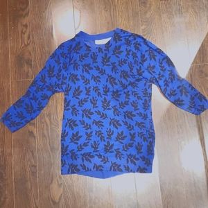 Navy Blue patterned top